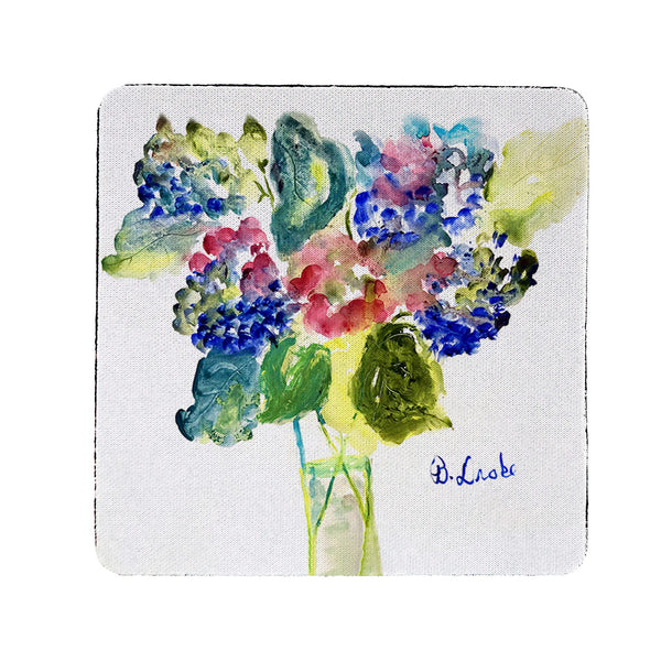 Vase of Hydrangeas Coaster Set of 4