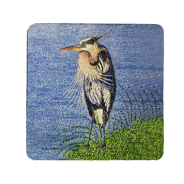 Windy Blue Heron Coaster Set of 4