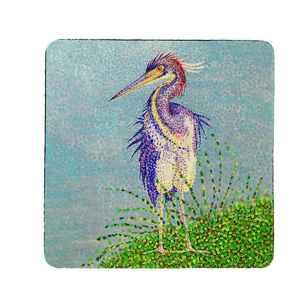 Windy Louisiana Heron Coaster Set of 4