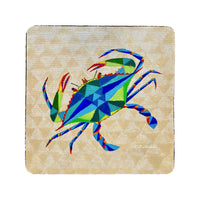 Geometric Crab Coaster Set of 4