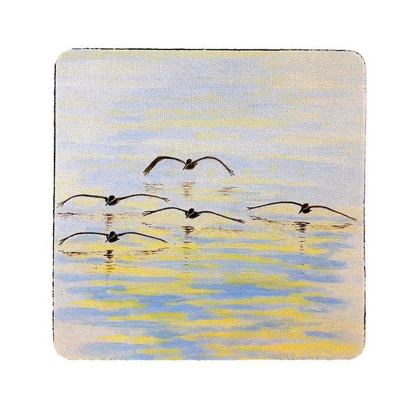 Cruising Pelicans Coaster Set of 4