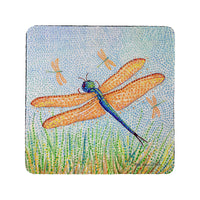 Pointillist Dragonfly Coaster Set of 4
