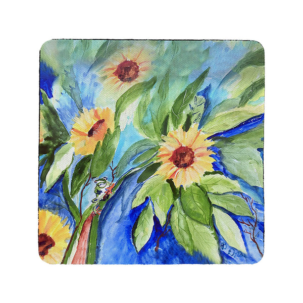 Sunflower & Frog Coaster Set of 4