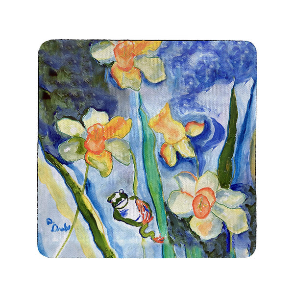 Daffodils & Frog Coaster Set of 4