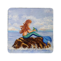 Mermaid & Sea Turtle Coaster Set of 4