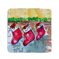 Christmas Stockings Coaster Set of 4