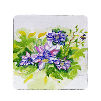 Clematis Coaster Set of 4