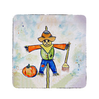 Scarecrow Coaster Set of 4