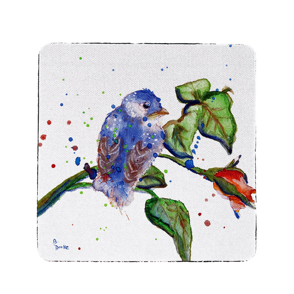 Betsy's Blue Bird Coaster Set of 4