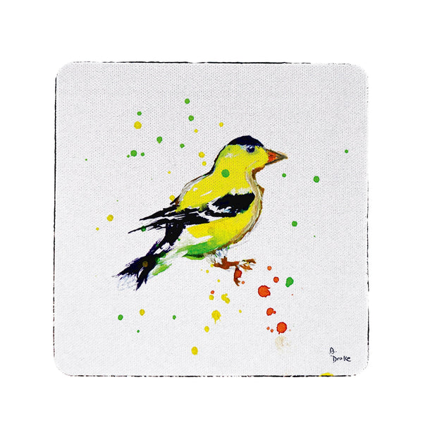 Betsy's Goldfinch Coaster Set of 4