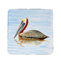 Summer Pelican Coaster Set of 4