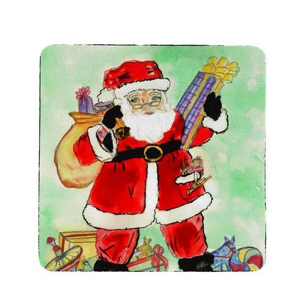 Santa Claus Coaster Set of 4