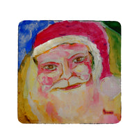 Santa Face Coaster Set of 4