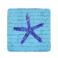 Blue Starfish Coaster Set of 4