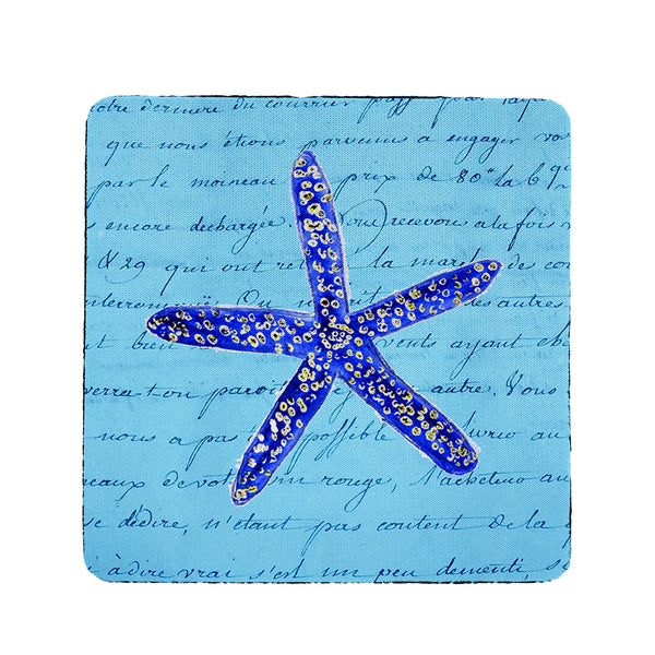 Blue Starfish Coaster Set of 4