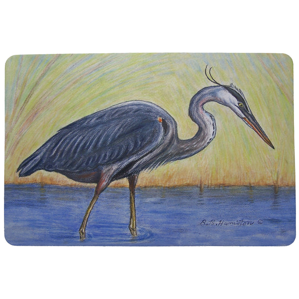 Blue Heron Door Mat