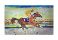 Racing Horse Gold Door Mat