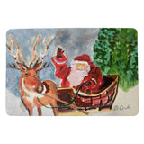 Reindeer & Santa Door Mat