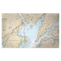 Head of Chesapeake Bay, MD Nautical Map Door Mat
