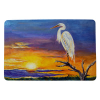 Egret Sunset Door Mat
