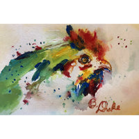 Chicken Portrait Door Mat