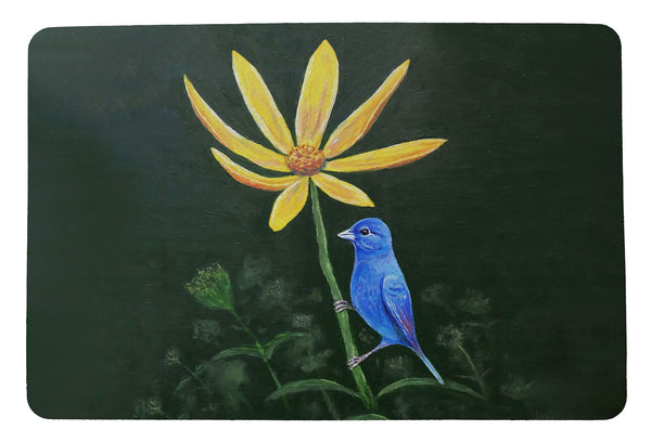 Indigo Bunting Door Mat