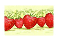 Strawberries Door Mat