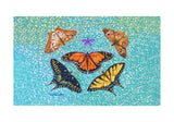 Butterfly Arrangement Door Mat