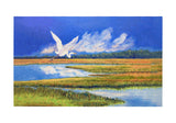 Flying Egret Door Mat