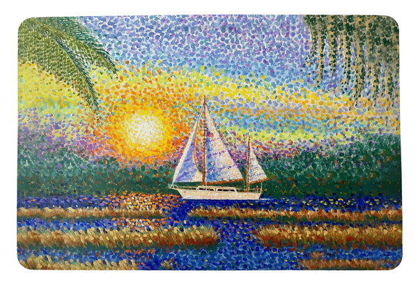 Marsh Sailing II Door Mat