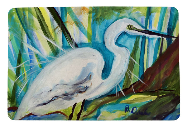 Betsy's Great Egret Door Mat