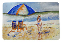 Beach Chairs & Girl Door Mat