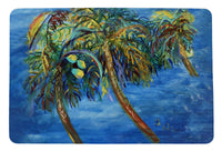 Midnight Palms Door Mat
