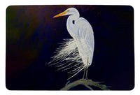 Egret Feathers Door Mat