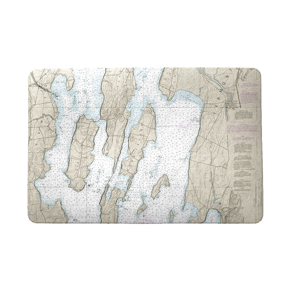 North Hero Island, VT Nautical Map Door Mat