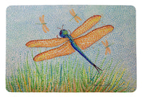 Pointillist Dragonfly Door Mat