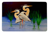 Two Blue Herons Door Mat