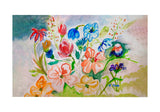 Colorful Flowers Door Mat