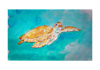 Brown Sea Turtle Door Mat