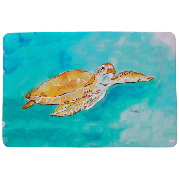 Brown Sea Turtle Door Mat