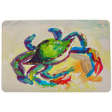 Teal Crab Door Mat