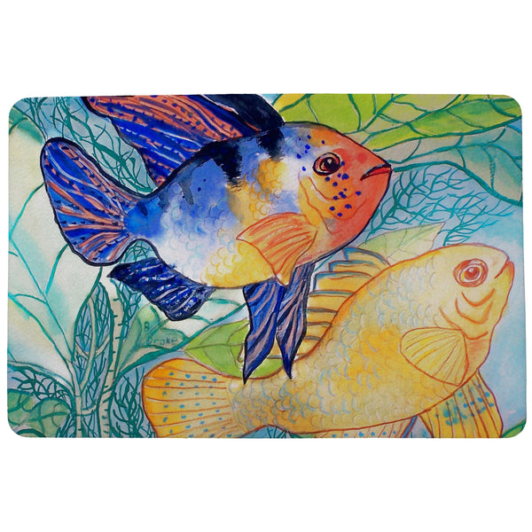 Betsy's Two Fish Door Mat