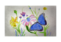 Betsy's Blue Morpho Door Mat