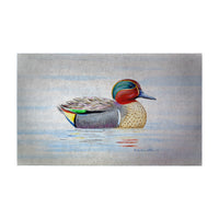 Green Wing Teal Door Mat