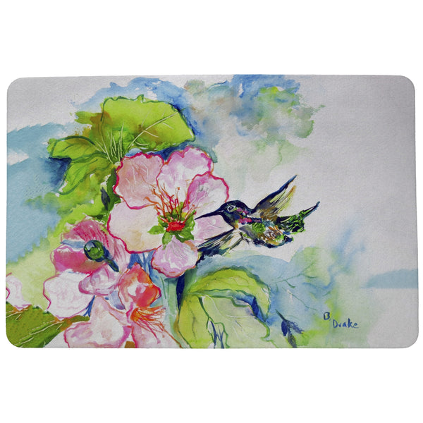 Hummingbird & Hibiscus Door Mat