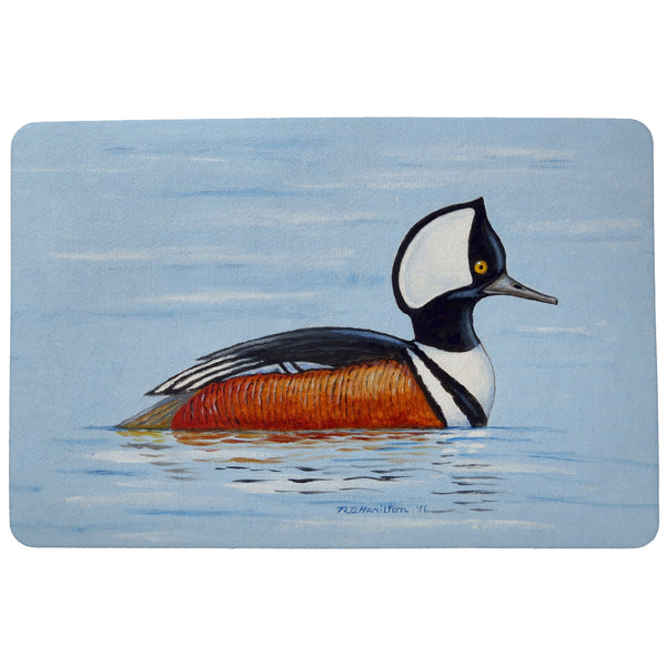 Hooded Merganser Door Mat