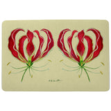 Red Lily Door Mat