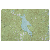 Newfound Lake, NH Nautical Map Door Mat