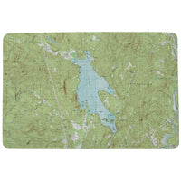 Newfound Lake, NH Nautical Map Door Mat