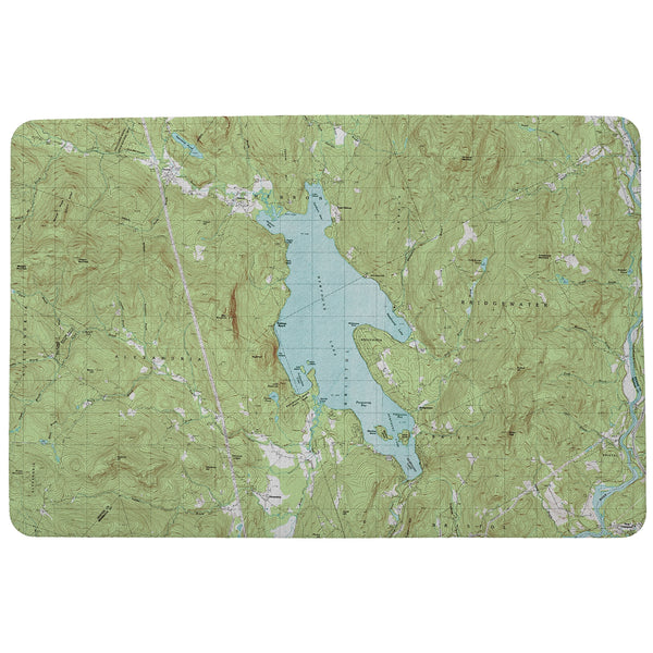 Newfound Lake, NH Nautical Map Door Mat
